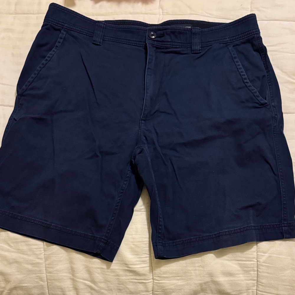 St. John's Bay Dark Blue Flat Front Shorts